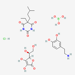 molecular formula C25H41BClN3O14 B569921 Tensophoril CAS No. 111645-92-2