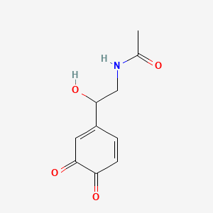 N-[2-(3,4-Dioxo-1,5-cyclohexadien-1-yl)-2-hydroxyethyl]acetamide