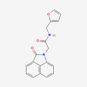 molecular formula C18H14N2O3 B5699263 N-(furan-2-ylmethyl)-2-(2-oxobenzo[cd]indol-1(2H)-yl)acetamide 