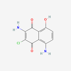 7-Amino-6-chloro-5,8-dihydroxy-4-iminonaphthalen-1(4H)-one