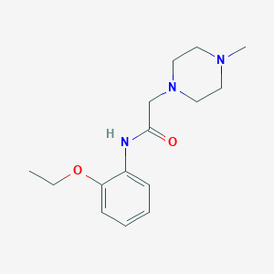 molecular formula C15H23N3O2 B5699426 N-(2-ethoxyphenyl)-2-(4-methylpiperazin-1-yl)acetamide 