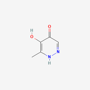 molecular formula C5H6N2O2 B569943 3-Methylpyridazine-4,5-diol CAS No. 125110-65-8