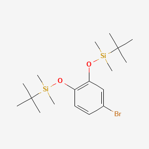[4-Bromo-2-[tert-butyl(dimethyl)silyl]oxyphenoxy]-tert-butyl-dimethylsilane