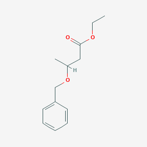 molecular formula C13H18O3 B056995 Ethyl 3-phenylmethoxybutanoate CAS No. 92156-52-0