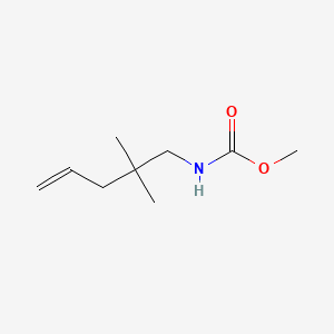 molecular formula C9H17NO2 B569951 Methyl (2,2-dimethylpent-4-en-1-yl)carbamate CAS No. 114445-36-2