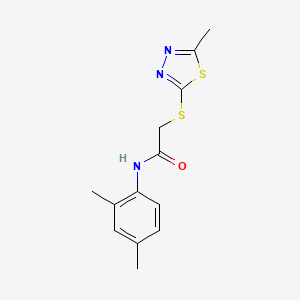 molecular formula C13H15N3OS2 B5699515 N-(2,4-dimethylphenyl)-2-[(5-methyl-1,3,4-thiadiazol-2-yl)sulfanyl]acetamide 