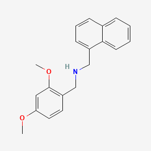 molecular formula C20H21NO2 B5699536 N-(2,4-DIMETHOXYBENZYL)-N-(1-NAPHTHYLMETHYL)AMINE 