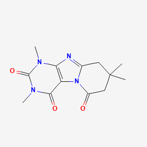 molecular formula C13H16N4O3 B569960 1,3,8,8-Tetramethyl-8,9-dihydropyrido[2,1-f]purine-2,4,6(1H,3H,7H)-trione CAS No. 115008-06-5