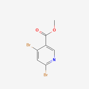 molecular formula C7H5Br2NO2 B569973 Methyl 4,6-dibromonicotinate CAS No. 1364663-27-3
