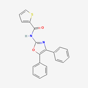 molecular formula C20H14N2O2S B5699747 N-(4,5-diphenyl-1,3-oxazol-2-yl)thiophene-2-carboxamide 