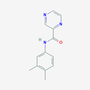 molecular formula C13H13N3O B5699755 N-(3,4-dimethylphenyl)pyrazine-2-carboxamide 