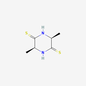 molecular formula C6H10N2S2 B569976 (3S,6S)-3,6-dimethylpiperazine-2,5-dithione CAS No. 119260-30-9