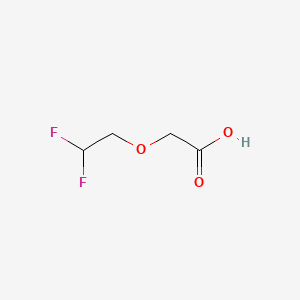 molecular formula C4H6F2O3 B569982 (2,2-二氟乙氧基)乙酸 CAS No. 269731-26-2