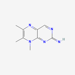 molecular formula C9H11N5 B569985 6,7,8-Trimethylpteridin-2-imine CAS No. 112299-40-8