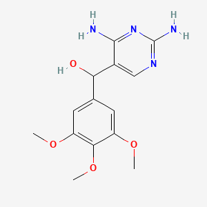 5-Pyrimidinemethanol, 2,4-diamino-alpha-(3,4,5-trimethoxyphenyl)-