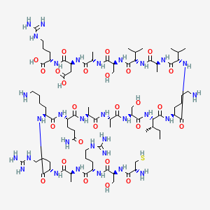 molecular formula C82H149N31O26S B569988 PA22-2 (free acid) CAS No. 123063-31-0