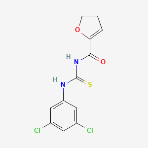 molecular formula C12H8Cl2N2O2S B5699931 N-[(3,5-dichlorophenyl)carbamothioyl]furan-2-carboxamide 