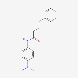 molecular formula C18H22N2O B5699944 N-[4-(dimethylamino)phenyl]-4-phenylbutanamide 