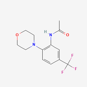 molecular formula C13H15F3N2O2 B5699956 N-[2-(4-morpholinyl)-5-(trifluoromethyl)phenyl]acetamide 