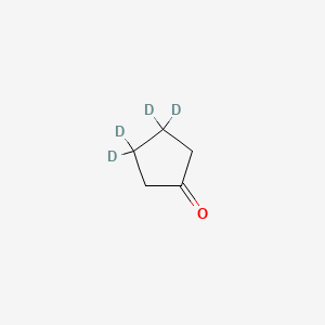 molecular formula C5H8O B569997 Cyclopentanone-3,3,4,4-D4 CAS No. 36219-23-5
