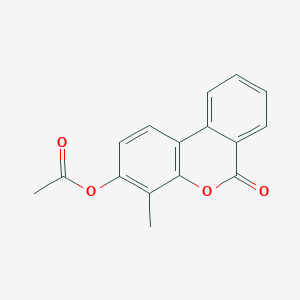 molecular formula C16H12O4 B5700038 4-methyl-6-oxo-6H-benzo[c]chromen-3-yl acetate CAS No. 313471-09-9