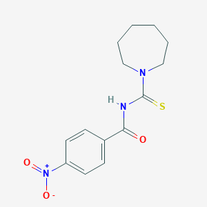molecular formula C14H17N3O3S B5700087 N-(1-azepanylcarbonothioyl)-4-nitrobenzamide 