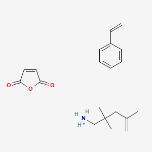 molecular formula C20H28NO3+ B570011 Furan-2,5-dione;styrene;2,2,4-trimethylpent-4-enylazanium CAS No. 111719-93-8