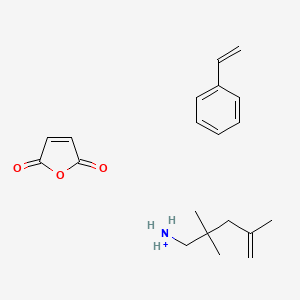 2,5-Furandione, polymer with ethenylbenzene and 2,4,4-trimethyl-1-pentene, ammonium salt