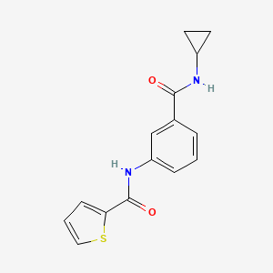 molecular formula C15H14N2O2S B5700135 N-[3-(cyclopropylcarbamoyl)phenyl]thiophene-2-carboxamide 