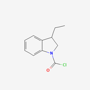 molecular formula C11H12ClNO B570016 3-Ethylindoline-1-carbonyl chloride CAS No. 117086-92-7