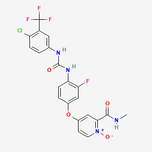 4-(4-(3-(4-Chloro-3-(trifluoromethyl)phenyl)ureido)-3-fluorophenoxy)-2-(methylcarbamoyl)pyridine 1-oxide