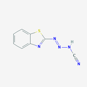 molecular formula C8H5N5S B057002 [(E)-1,3-benzothiazol-2-yldiazenyl]cyanamide CAS No. 119151-23-4