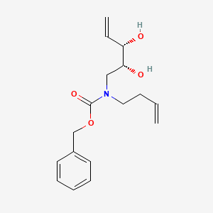molecular formula C17H23NO4 B570028 Benzyl but-3-en-1-yl((2R,3S)-2,3-dihydroxypent-4-en-1-yl)carbamate CAS No. 1315552-00-1