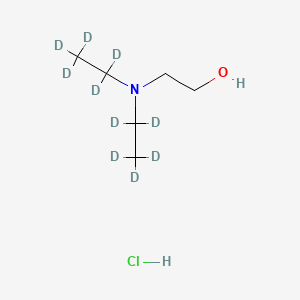 molecular formula C6H16ClNO B570029 2-Diethylaminoethanol-d10 Hydrochloride CAS No. 1092978-76-1