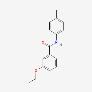 molecular formula C16H17NO2 B5700345 3-ethoxy-N-(4-methylphenyl)benzamide 