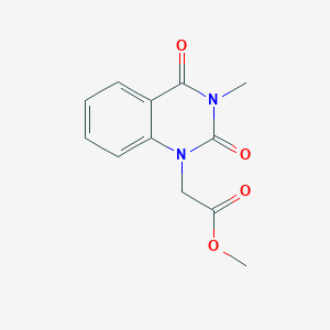 molecular formula C12H12N2O4 B5700386 methyl (3-methyl-2,4-dioxo-3,4-dihydroquinazolin-1(2H)-yl)acetate 
