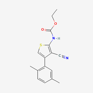 molecular formula C16H16N2O2S B5700453 ethyl [3-cyano-4-(2,5-dimethylphenyl)-2-thienyl]carbamate 