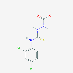 molecular formula C9H9Cl2N3O2S B5700467 methyl 2-{[(2,4-dichlorophenyl)amino]carbonothioyl}hydrazinecarboxylate 