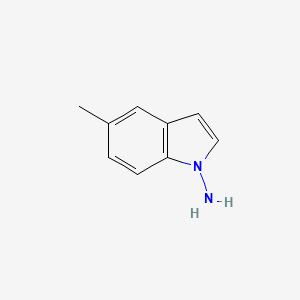 molecular formula C9H10N2 B570050 5-methyl-1H-indol-1-amine CAS No. 119229-73-1