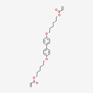 molecular formula C30H38O6 B570051 4,4'-Bis[6-(acryloyloxy)hexyloxy]biphenyl CAS No. 125337-31-7