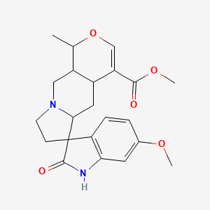 molecular formula C22H26N2O5 B570059 11-Methoxyuncarine C CAS No. 61665-08-5