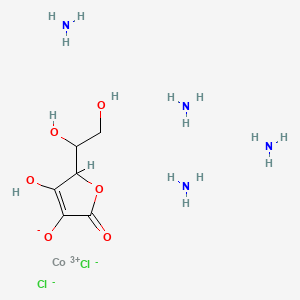 molecular formula C6H19Cl2CoN4O6 B570061 Co(NH3)4 Ascorbate CAS No. 111619-00-2