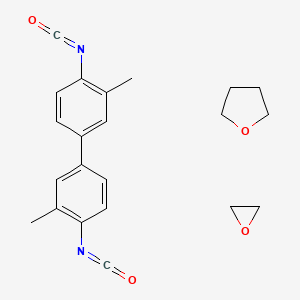 molecular formula C22H24N2O4 B570066 Furan, tetrahydro-, polymer with 4,4'-diisocyanato-3,3'-dimethyl-1,1'-biphenyl and oxirane CAS No. 121028-80-6