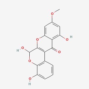 molecular formula C17H12O7 B570071 Boeravinone O 