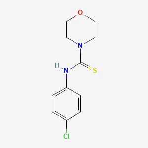 molecular formula C11H13ClN2OS B5700768 N-(4-chlorophenyl)morpholine-4-carbothioamide 