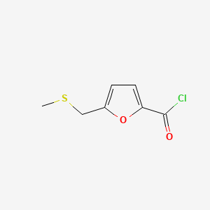 molecular formula C7H7ClO2S B570079 5-[(Methylsulfanyl)methyl]furan-2-carbonyl chloride CAS No. 117920-28-2