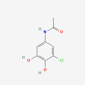 molecular formula C8H8ClNO3 B570081 N-(3-Chloro-4,5-dihydroxyphenyl)acetamide CAS No. 115570-40-6