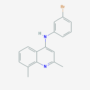 molecular formula C17H15BrN2 B5700910 N-(3-bromophenyl)-2,8-dimethylquinolin-4-amine 