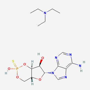 molecular formula C10H11N5O5PS · C6H16N B570093 Rp-cAMPS triethylammonium salt CAS No. 151837-09-1