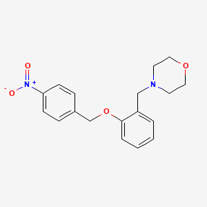 molecular formula C18H20N2O4 B5700934 4-[[2-[(4-Nitrophenyl)methoxy]phenyl]methyl]morpholine 